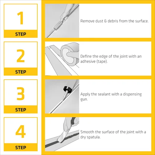 Miniatura 5 de SIKA Sikaflex Sellador de construcción, gris aluminio, poliuretano pintable, multiusos para sellar juntas y huecos, cartucho de 10.1 onzas líquidas