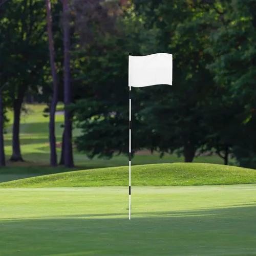 Miniatura 6 de KINGTOP Banderas de golf estándar con tubo insertado, todas 20 pulgadas de largo x 14 pulgadas de alto, bandera verde de práctica para patio, campo