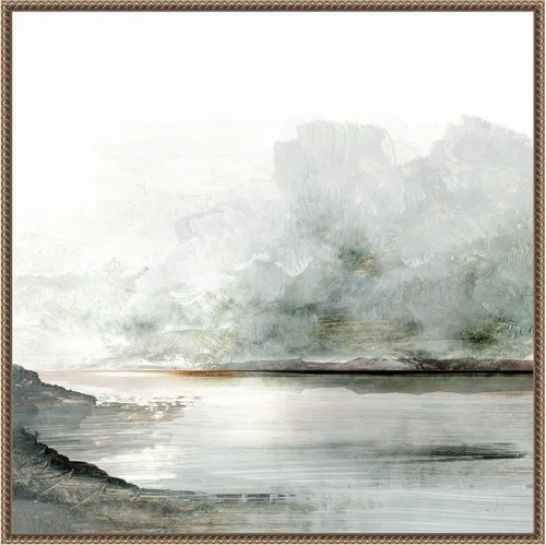 Miniatura 18 de Amanti Art Lienzo enmarcado para pared, 16 x 16 Ebb por Dan Hobday, lienzo enmarcado para pared, obras de arte de paisajes, decoración tradicional