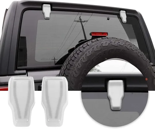 Miniatura 14 de Voodonala para Jeep JL Ventana trasera derecha e izquierda Bisagra Tapas Trim para 2018-2025+ Jeep Wrangler JL JLU Accesorios Exteriores, Negro 2
