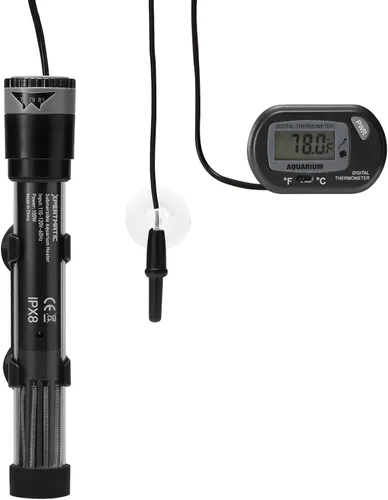 Miniatura 7 de SainSmart XpertMatic - Calentador de acuario sumergible, calentador de pecera de 100 W, termostato ajustable con ventosa, para agua salada marina