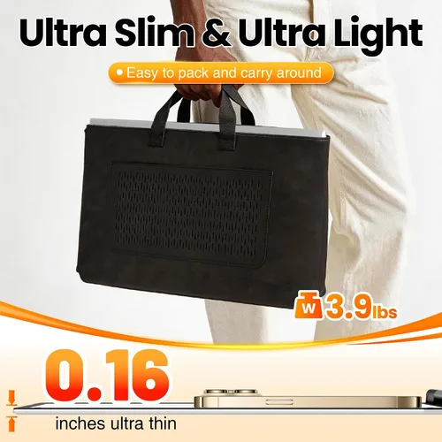 Miniatura 5 de Extensor de pantalla para laptop, monitor triple de 15.6 pulgadas, FHD 1080P USB-C, un cable, Plug n Play, monitor portátil para portátiles de 13 a
