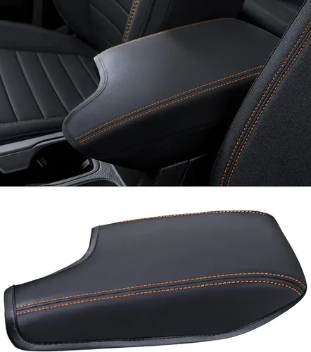 Sinvanho Funda para Reposabrazos de Consola Central para Subaru 2018-2023 Crosstrek y 2017-2023 Impreza, Funda Protectora de Tapa de Caja de Naranja