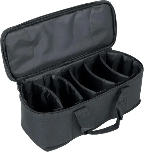 Miniatura 2 de Rockville MINI RF BAG - Funda de transporte para 5 luces MINI RF o IR, interior acolchado, divisores ajustables, perfecto para transporte