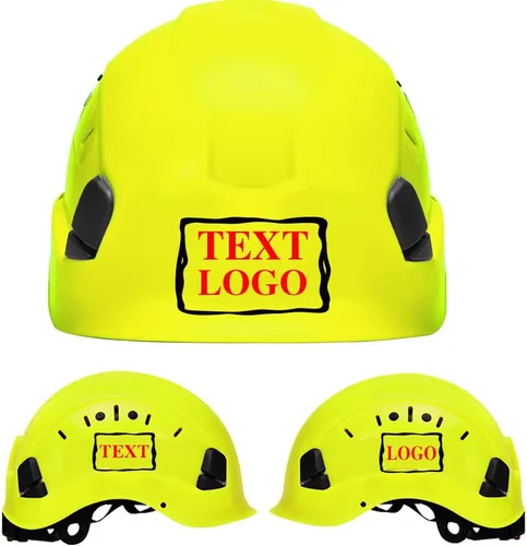 Miniatura 16 de Casco de seguridad personalizado para construcción Casco de trabajo de seguridad con suspensión de trinquete ajustable de ala completa con carcasa