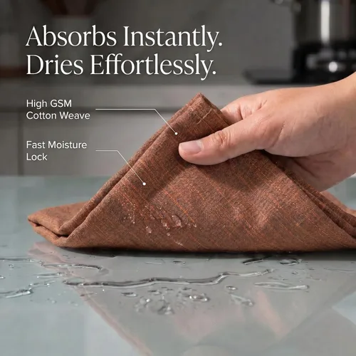 Miniatura 36 de Urban Villa Toallas de cocina 100% algodón para cocina (juego de 6) 20"x30" toallas de cocina altamente absorbentes, juego de ropa de cocina