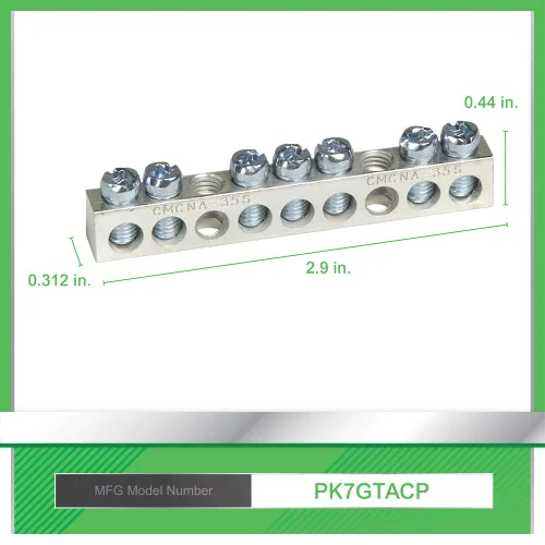 Miniatura 2 de Square D - PK7GTACP 7 Kit de barra de tierra para terminales