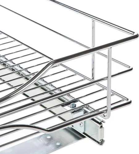 Miniatura 5 de Home Zone Living Organizador de armario de cocina extraíble con cajón deslizante para ahorrar espacio, 17 pulgadas de ancho x 21 pulgadas de largo