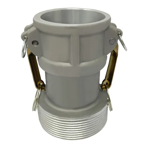 Miniatura 12 de Gloxco Aluminio tipo B leva y ranura de montaje, 1" Camlock hembra x 1" macho NPT (CAM-10-B-AL)