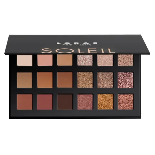 Miniatura 12 de LORAC PRO - Paleta de sombras de ojos mate y brillante, metálico de alta pigmentación, espejo compacto Negro