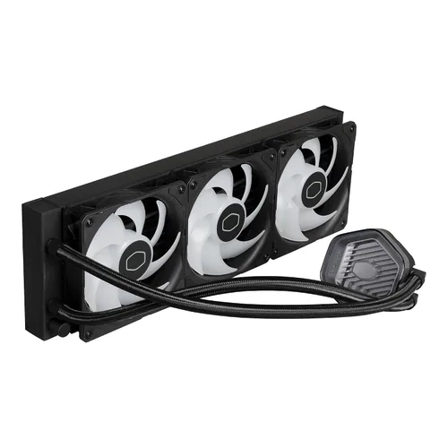 Miniatura 13 de Cooler Master 360 Atmos Enfriador líquido AIO de circuito cerrado impulsado por el rendimiento, R9 Ultra 9, bomba aRGB de doble cámara, radiador