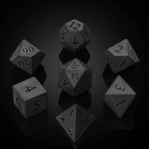 Miniatura 16 de UDIXI Juego de dados de piedras preciosas de amatista, dados DND de piedra de cristal D&D con estuche de regalo para juegos de rol y juegos de mesa