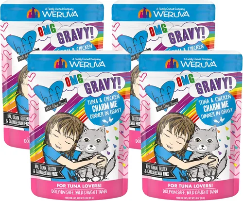 Miniatura 31 de Weruva latas de comida húmeda para gatos sin granos y bolsas B.F.F. (Best Feline Friend), Púrpura