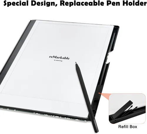 Miniatura 4 de Funda para Remarkable 2 Tablet de Papel 10.3" Lanzada en 2020, Funda de Libro Folio Protectora Liviana y de Carcasa Dura con Soporte de Lápiz Libro