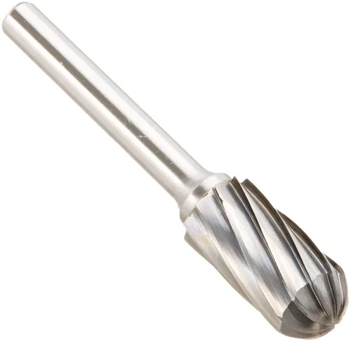 Miniatura 90 de Drill America SA-1 Rebaba de carburo/lima giratoria cilíndrica de doble corte para amoladora de troquel de 1/4" de diámetro x 5/8" de longitud