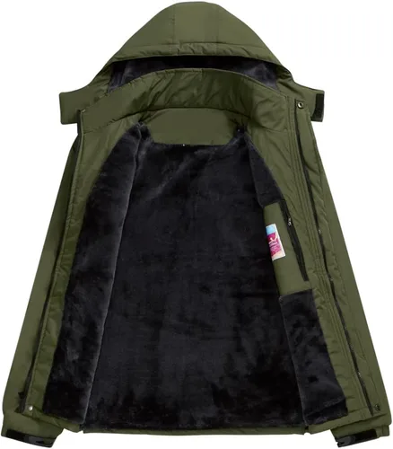 Miniatura 3 de Chaqueta de esquí impermeable de montaña para hombre, rompevientos de invierno, cálida, con capucha, para snowboard