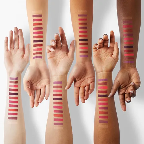 Miniatura 4 de evpct - Juego de 20 labiales líquidos mate para mujeres de piel oscura; paquetes de brillos labiales líquidos mate de larga duración, color rojo