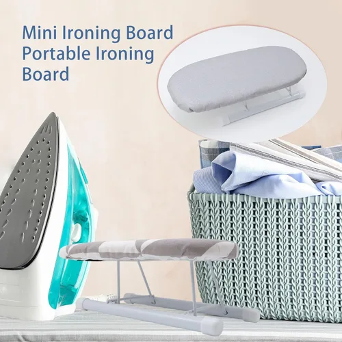 Miniatura 6 de Oedema Mini tabla de planchar portátil Tabla de planchar plegable para mangas cuello puño (estilo 1)