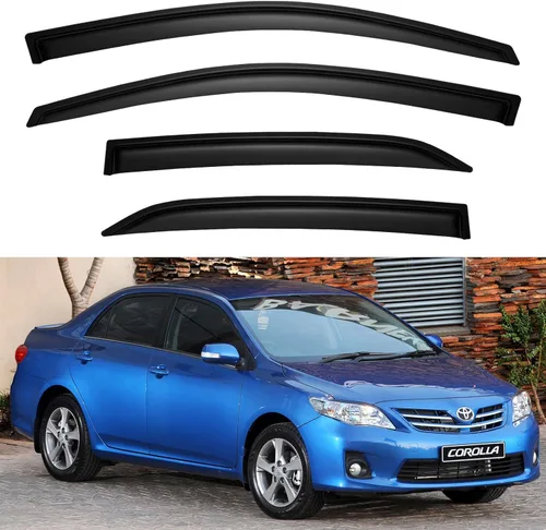 Miniatura 57 de YQAUTEC Viseras de Ventana Protectores de Lluvia para Honda Civic 2022 2023 2024 2025 2026, Deflectores de Viento de Ventilación de Ventana Fuera
