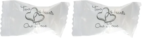 Miniatura 5 de Fun Express Caramelo de menta de mantequilla de dos corazones