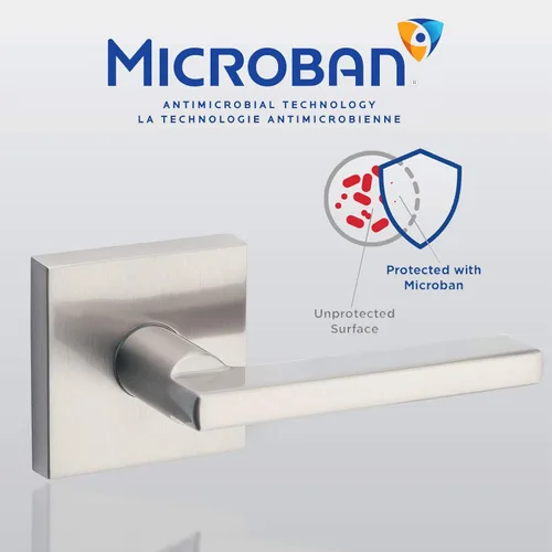 Miniatura 6 de Kwikset Vancouver - Juego de manija y cerrojo de puerta delantera, juego de manijas de entrada exterior con palanca interior reversible, níquel