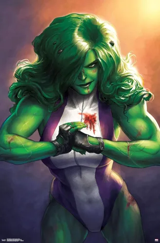 Miniatura 13 de Trends International Marvel Comics - She-Hulk - Totally Awesome Hulk - Póster de pared con portada #4, 14.725 x 22.375 pulgadas, versión enmarcada