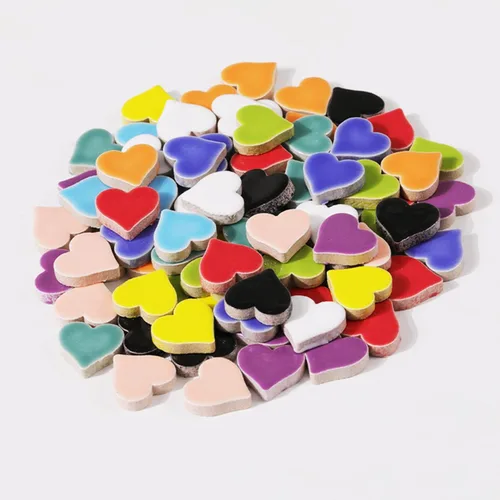 Paquete de 40 unidades de 3.53 oz de azulejos de mosaico para manualidades, platos, marcos de fotos, macetas, joyas hechas a mano, azulejos