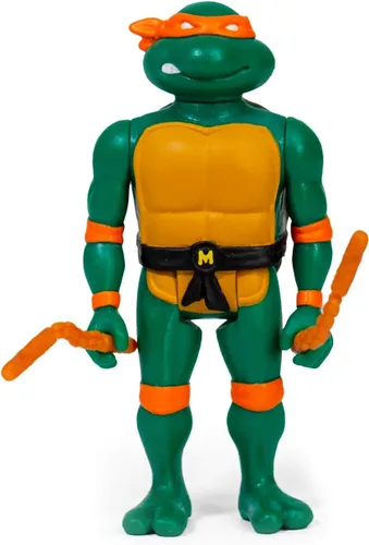 Miniatura 10 de Super7 Teenage Mutant Ninja Turtles Donatello Figura de Reacción de 3.75 Pulgadas