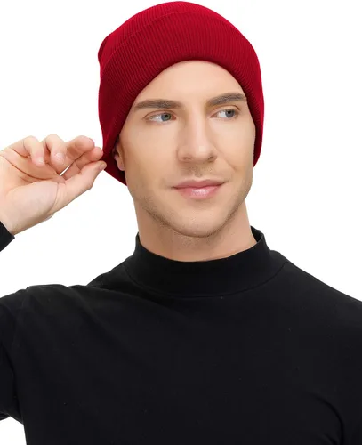 Miniatura 4 de Century Star Gorro para hombres y mujeres, gorro de invierno suave, gorro de invierno con calavera, gorras de punto
