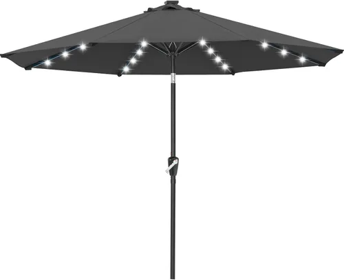 Miniatura 29 de ABCCANOPY Sombrillas solares duraderas para patio con 32 luces LED de 7.5 pies (beige claro)