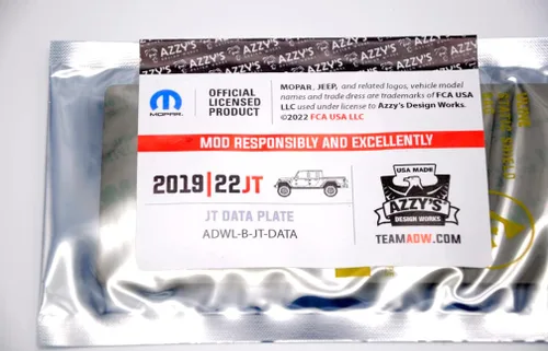 Miniatura 5 de Placa de datos Jeep® (Gladiator JT)