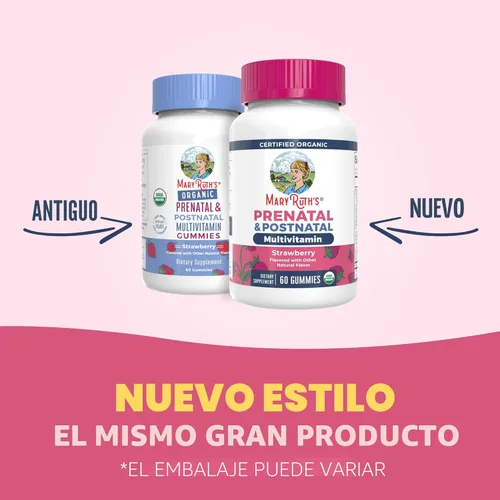 Miniatura 9 de MaryRuth Organics Vitaminas Prenatales para Mujeres Gomitas Prenatales Orgánicas del USDA Vitaminas Postnatales para Mujeres Lactantes