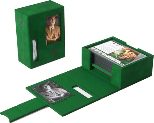 Miniatura 5 de Gamegenic Arkham Horror Investigator Deck Tome – Caja de mazo premium para Arkham Horror: El juego de cartas, contiene una cubierta completa de Verde