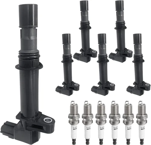Juego de bujías y bobina de encendido para 3.7 3.7L V6 2002 2003 2004 2005 2006 2007 2008 Jeep Liberty Grand Cherokee Commander, Dodge Ram 1500