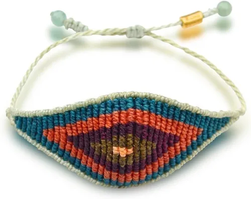 Miniatura 29 de Rumi Sumaq Pulsera de cuerda náutica para hombres, mujeres y niños - Resistente al agua, con nudo manual ajustable - Estilos de mapa de la isla