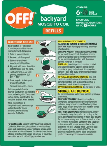 Miniatura 3 de S C Johnson paquete de 2 espirales antimosquitos con aroma fresco con 6 repuestos