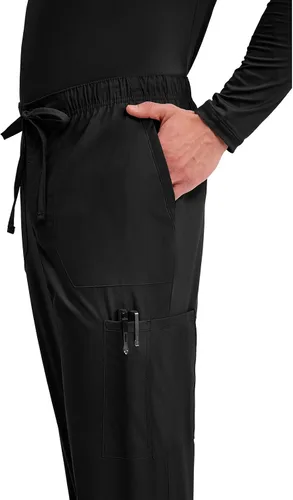Miniatura 2 de Cherokee Scrubs for Men Tapered Leg Cargo Scrub Pants with Zip Fly, 5 Pockets Elastic Waist 2-Way Stretch & Easy Care WW190