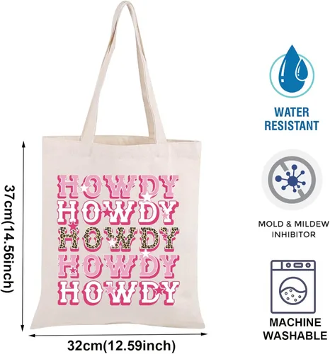 Miniatura 3 de TOBGB Howdy Gift - Bolsa de mano inspirada en Howdy Western Gifts Western Country Southern Cowgirl Gifts Western Cowgirl