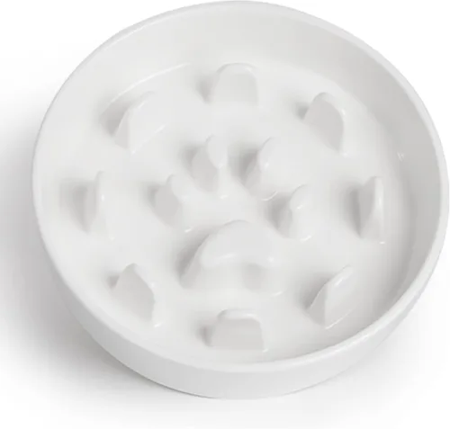 Miniatura 7 de Ceramic Fun - Cuenco de alimentación lenta de porcelana, cuenco de comedero lento para perros medianos (turquesa)