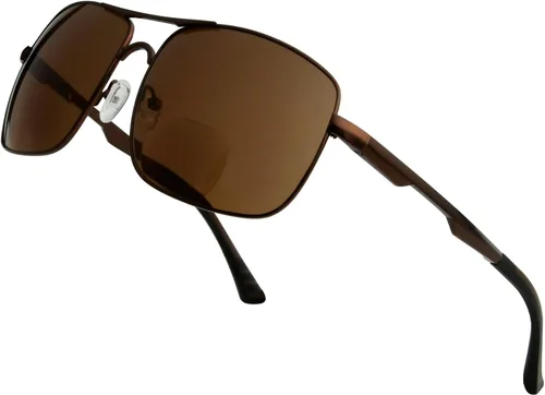 Miniatura 14 de BFOCO Gafas de sol bifocales con bisagras metálicas y sin tornillos para hombre - Sports Bifocal Sunnies (negro brillante) +1.00