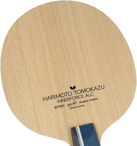 Miniatura 2 de Harimoto Innerforce ALC Blade - Hoja de tenis de mesa Butterfly - Hoja de fibra de carbono AL - Hoja de tenis de mesa profesional - Tipo de mango
