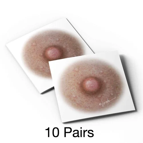 Miniatura 2 de Tatuajes temporales para cáncer de mama para mujeres, 10 pares, tatuaje temporal de areola, tatuaje temporal posmastectomía, solución de pezón