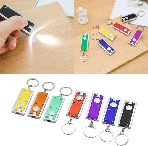Miniatura 2 de 4Pcs Led Keyring Torches Bright Outdoor Waterproof Flashlight Torches Keyring Small Flashlight for Hiking Camping