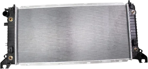 Miniatura 211 de TRQ Radiador de 1 fila de núcleo de aluminio de 26.5 pulgadas de ancho de núcleo compatible con Chevrolet Captiva Sport 2012-2015 Saturn Vue