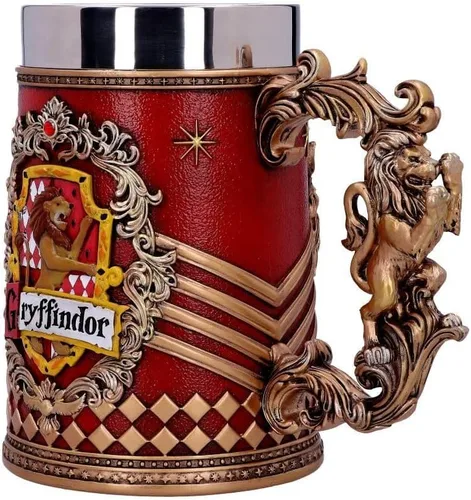 Miniatura 2 de Nemesis Now Harry Potter Gryffindor Hogwarts House - Jarra coleccionable, 1 unidad (paquete de 1), oro rojo, 22.0 fl oz