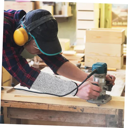 Miniatura 6 de Mangas de protección de brazo resistentes a los cortes Cubiertas de brazo Protección de 5 niveles Cómodo Jardinería Trabajo Industrial, Como se