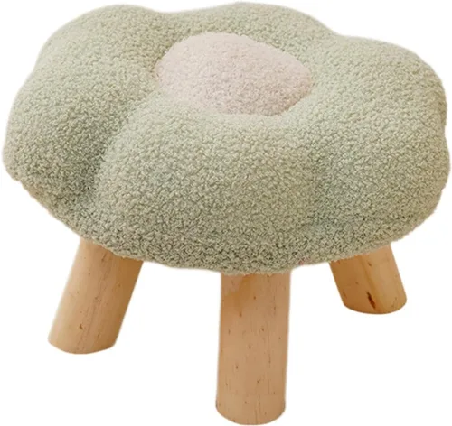 Miniatura 7 de Taburete reposapiés en forma de flor multiusos con dibujos animados, sofá otomano suave para dormitorio, entrada, apartamento, mesita de noche, sala