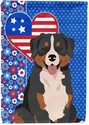 Miniatura 227 de Caroline's Treasures WDK5119GF - Bandera de jardín americana de Airedale Terrier de Estados Unidos, color negro y tostado, bandera decorativa