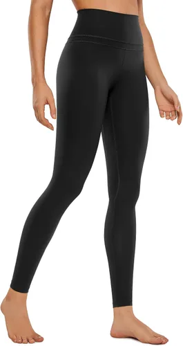 CRZ YOGA - Leggings de entrenamiento estilo segunda piel para mujer, de 28 pulgadas, pantalones de yoga de longitud completa y cintura alta