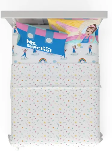 Miniatura 33 de Franco - Juego de sábanas de microfibra súper suave para niños, tamaño matrimonial, Baby Shark